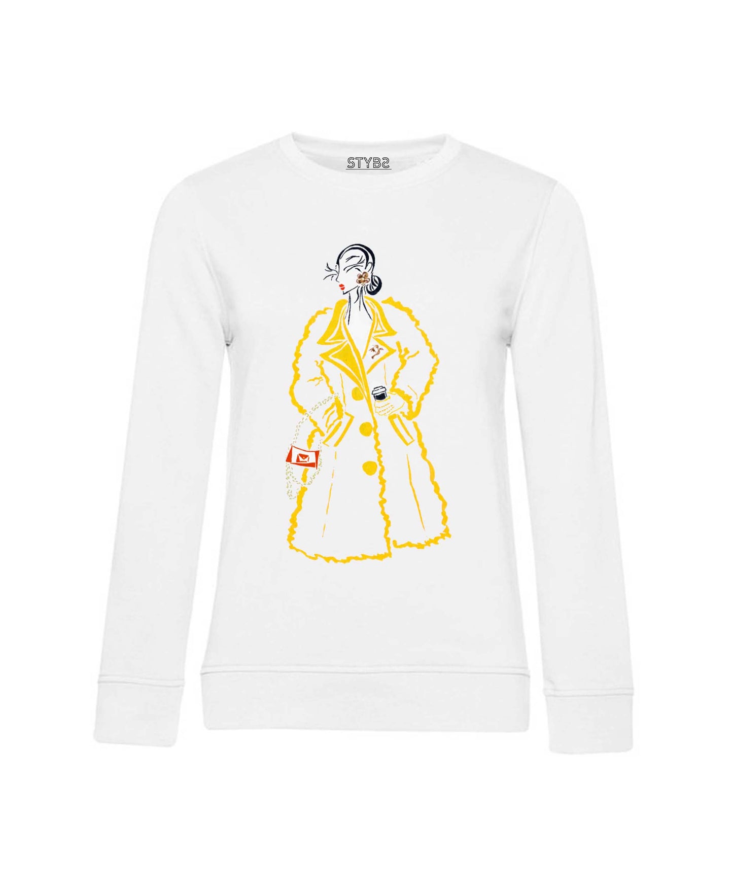 049 | Potisk Teddy coat žlutý