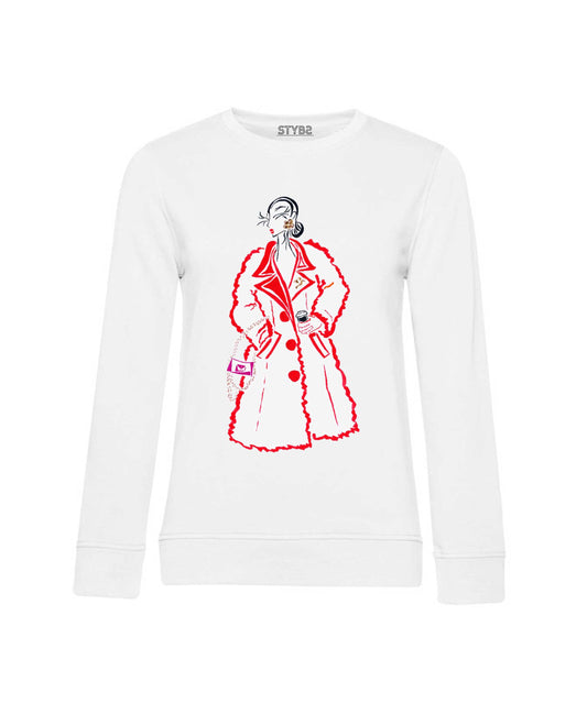 47 | Red Teddy coat print