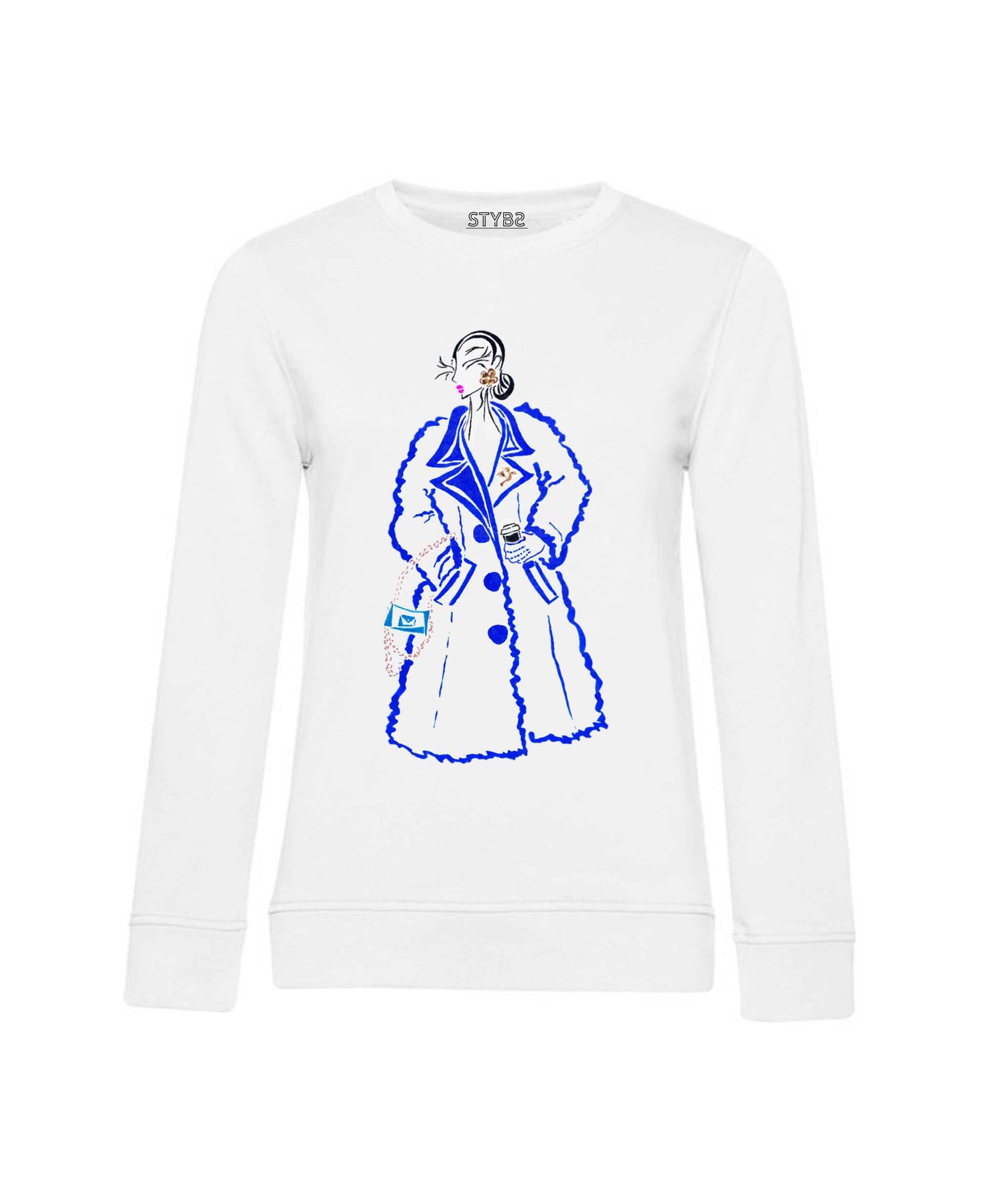 53 | Potisk Teddy coat tmavě modrý