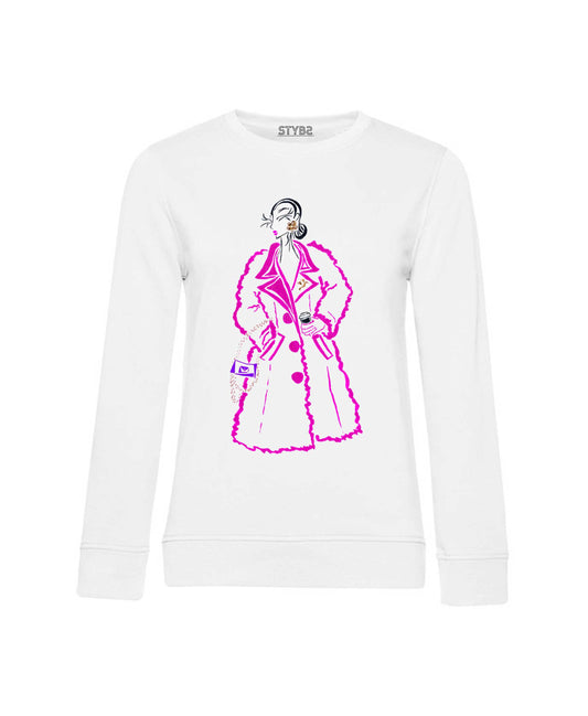 55 | Teddy coat magenta print